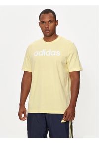 Adidas - adidas T-Shirt Essentials Linear Logo IZ4769 Żółty Regular Fit. Kolor: żółty. Materiał: bawełna #1