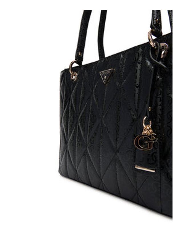 Guess Torebka Aldina HWGG96 63250 Czarny. Kolor: czarny. Materiał: skórzane