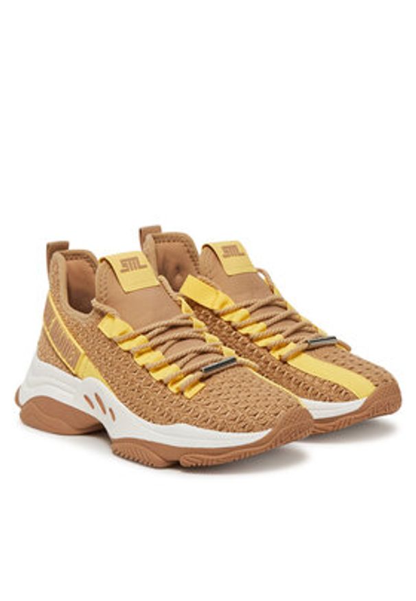 Steve Madden Sneakersy Mileage SM11003785 Brązowy. Kolor: brązowy. Materiał: materiał