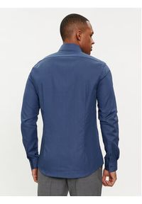 Calvin Klein Koszula Tonal Structure K10K112592 Granatowy Slim Fit. Kolor: niebieski. Materiał: bawełna #3