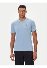 Napapijri T-Shirt Salis NP0A4H8D Niebieski Regular Fit. Kolor: niebieski. Materiał: bawełna