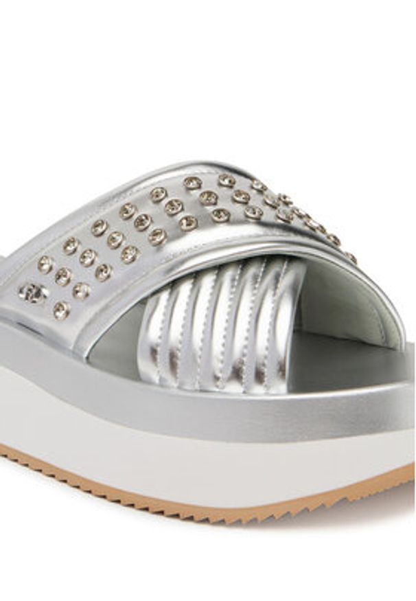 Liu Jo Klapki Dreamy Sandal 05BA5091 EX187 Srebrny. Kolor: srebrny. Materiał: skóra