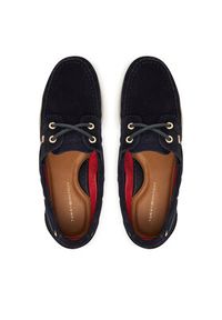 TOMMY HILFIGER - Tommy Hilfiger Mokasyny Hilfiger Suede Boat Shoe FW0FW09338 Granatowy. Kolor: niebieski. Materiał: zamsz, skóra #2