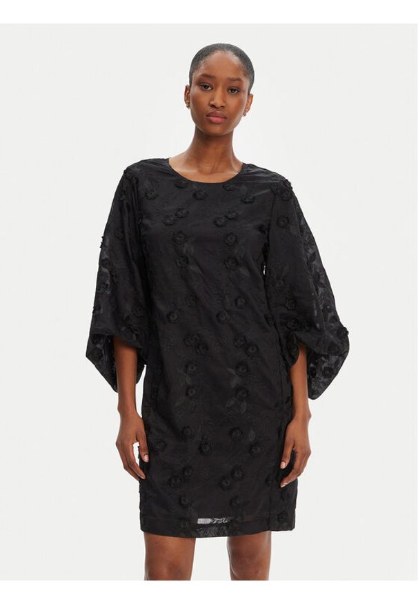 Munthe Bluzka Pansi 252131625225 Czarny Regular Fit. Kolor: czarny. Materiał: lyocell