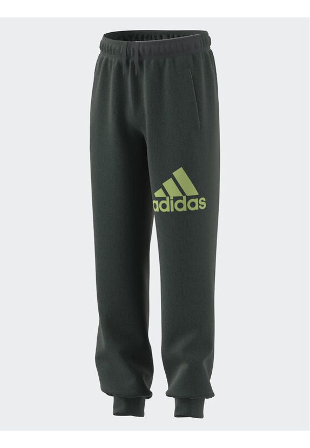 Adidas - adidas Spodnie dresowe Essentials Regular Fit Big Logo Cotton Joggers IJ7069 Szary Regular Fit. Kolor: szary. Materiał: bawełna