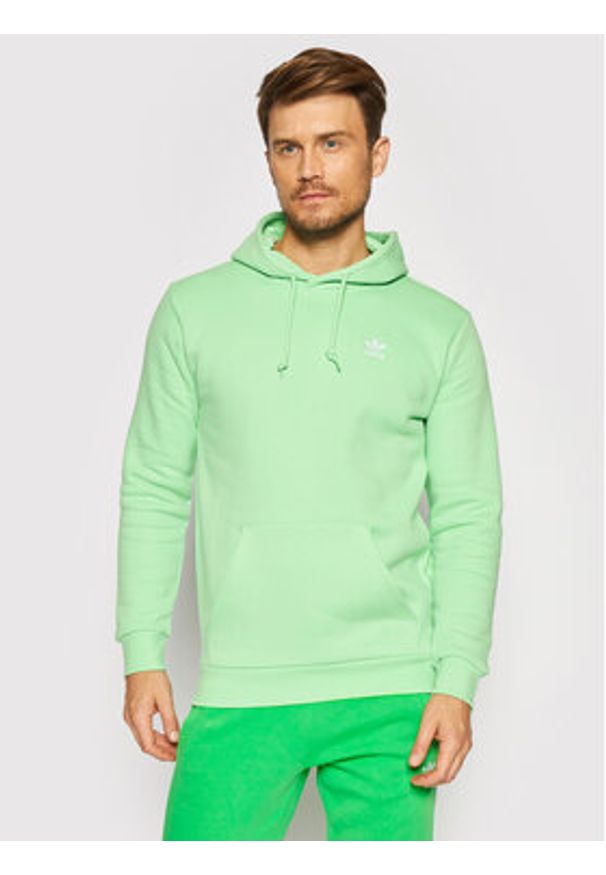 Adidas - Bluza adidas. Kolor: zielony