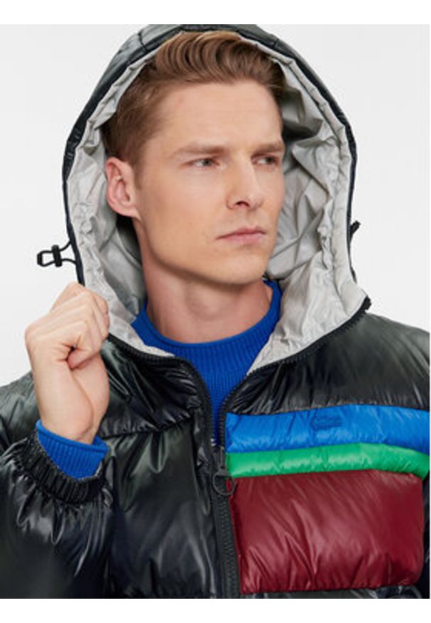 Lacoste Kurtka puchowa BH1639 Czarny Regular Fit. Kolor: czarny. Materiał: syntetyk