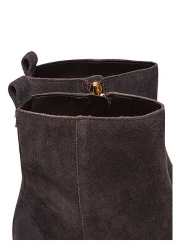 MICHAEL Michael Kors Botki Lex 40F5LXME5S Brązowy. Kolor: brązowy. Materiał: skóra, zamsz