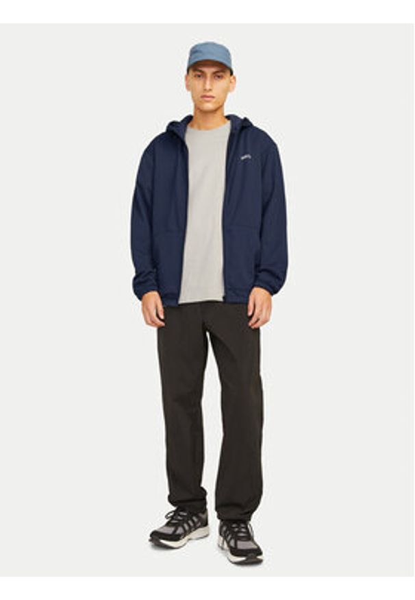 Jack & Jones Bluza Basic 12261373 Granatowy Regular Fit. Kolor: niebieski. Materiał: syntetyk