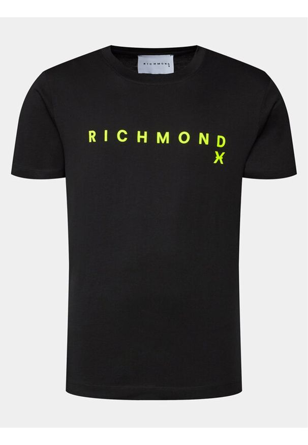 Richmond X T-Shirt Aaron UMP24004TS Czarny Regular Fit. Kolor: czarny. Materiał: bawełna