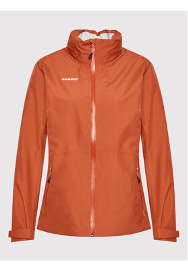 Mammut Kurtka hardshell Ayako Tour HS Hooded 1010-28580-2249-113 Pomarańczowy Regular Fit. Kolor: pomarańczowy. Materiał: syntetyk