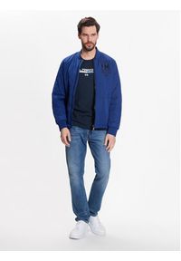 La Martina T-Shirt VMR010 JS206 Granatowy Regular Fit. Kolor: niebieski. Materiał: bawełna #3