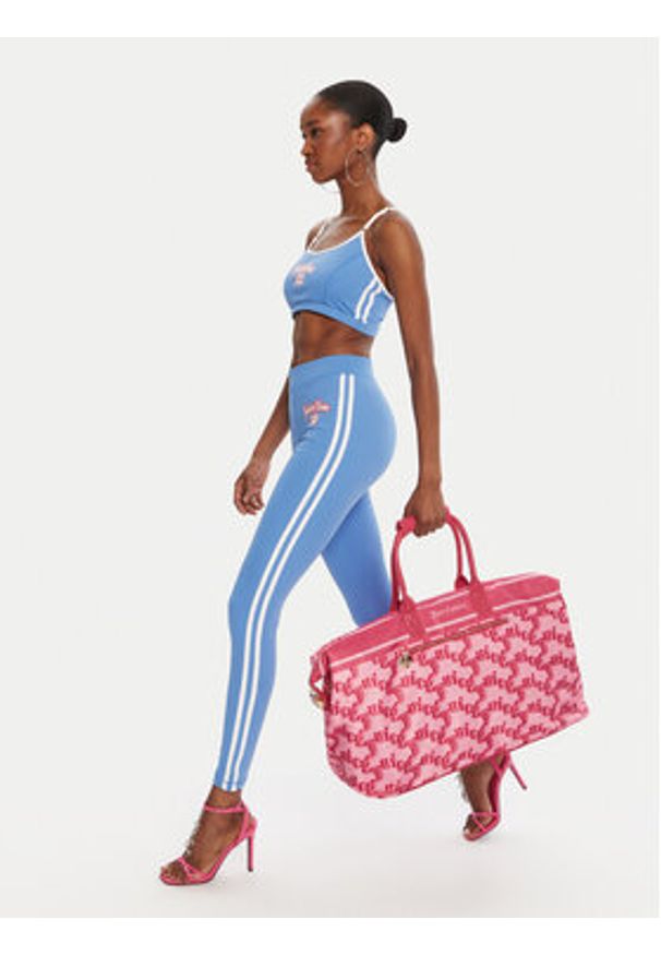 Juicy Couture Legginsy JCSML125405 Niebieski Slim Fit. Kolor: niebieski. Materiał: syntetyk