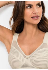 bonprix - Biustonosz minimizer bez fiszbinów z wyściełanymi ramiączkami. Kolor: beżowy. Rodzaj stanika: wyściełane miseczki, różne sposoby noszenia #3