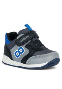 Geox Sneakersy B Rishon Boy B360RA 054FU C0043 Czarny. Kolor: czarny. Materiał: skóra #4