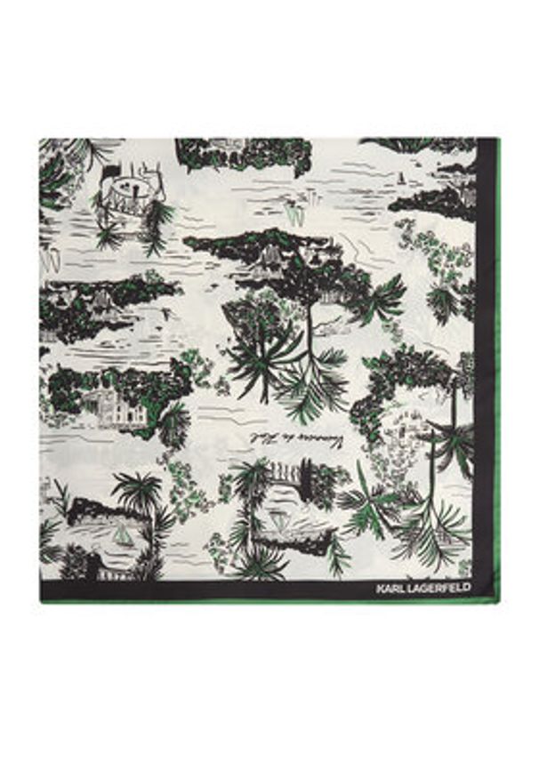 Karl Lagerfeld - KARL LAGERFELD Chusta B2W33049 Kolorowy. Materiał: jedwab. Wzór: kolorowy