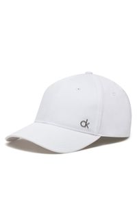 Calvin Klein Czapka z daszkiem Ck Metal Cotton Cap K60K613102 Biały. Kolor: biały