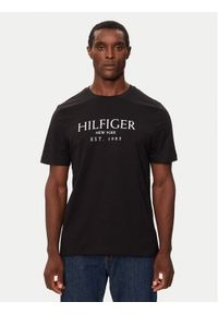 TOMMY HILFIGER - Tommy Hilfiger T-Shirt MW0MW36499 Czarny Regular Fit. Kolor: czarny. Materiał: bawełna #1