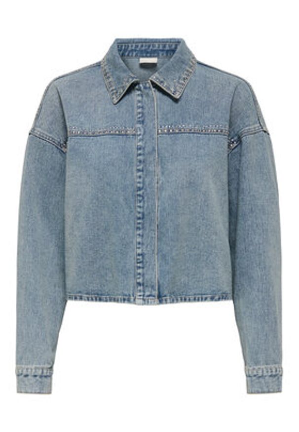 JDY Kurtka jeansowa Aspen 15351405 Niebieski Regular Fit. Kolor: niebieski. Materiał: bawełna