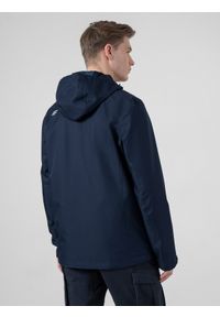 4f - Kurtka miejska membrana 3000 męska. Typ kołnierza: kaptur. Kolor: niebieski. Materiał: materiał #2