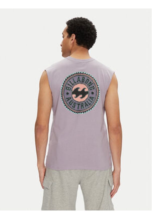 Billabong Tank top EBYZT00305 Fioletowy Regular Fit. Kolor: fioletowy. Materiał: bawełna