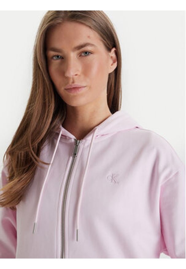 Calvin Klein Jeans Bluza Archive Logo LV047B237G Różowy Regular Fit. Kolor: różowy. Materiał: bawełna