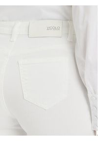 ViCOLO Jeansy DB5057 Biały Wide Fit. Kolor: biały #4