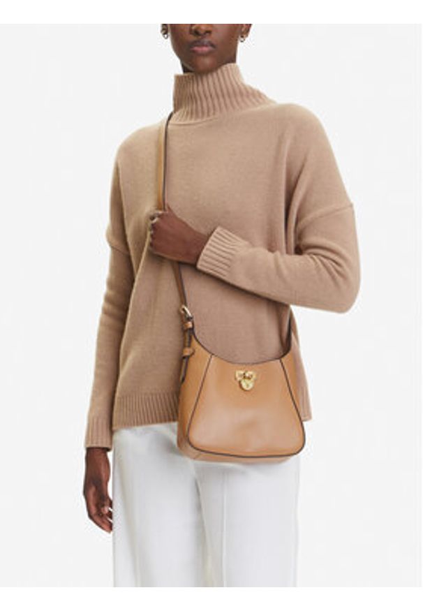 Lauren Ralph Lauren - LAUREN RALPH LAUREN Torebka 431966750003 Brązowy. Kolor: brązowy. Materiał: skórzane