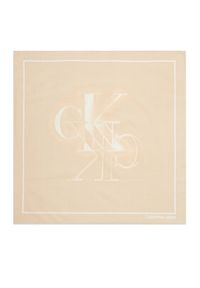 Calvin Klein Chusta Graphic K60K611604 Beżowy. Kolor: beżowy. Materiał: bawełna #3