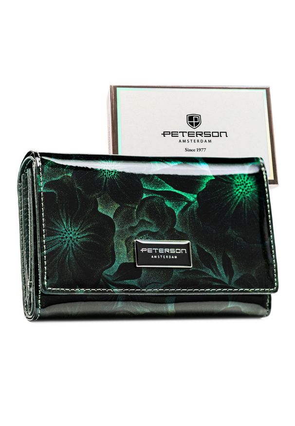 Portfel damski Peterson PTN PS112-FDS zielony. Kolor: zielony