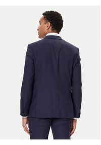 Hugo - HUGO Garnitur Henry/Getlin232X 50547345 Granatowy Slim Fit. Kolor: niebieski. Materiał: wełna #10