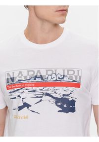 Napapijri T-Shirt Forsteri NP0A4HM6 Biały Regular Fit. Kolor: biały. Materiał: bawełna