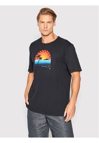 Hurley T-Shirt Swirlst MTS0030090 Czarny Regular Fit. Kolor: czarny. Materiał: bawełna #1