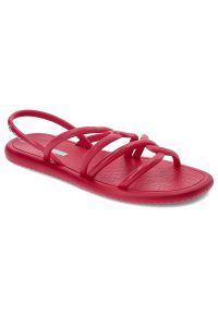 Różowe Sandały Ipanema Modne Wsuwane Obuwie Damskie. Okazja: na spacer, na plażę. Zapięcie: bez zapięcia. Kolor: różowy. Materiał: materiał. Wzór: paski, kolorowy. Sezon: lato. Styl: elegancki