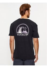 Quiksilver T-Shirt Cleancircle EQYZT07491 Czarny Regular Fit. Kolor: czarny. Materiał: bawełna