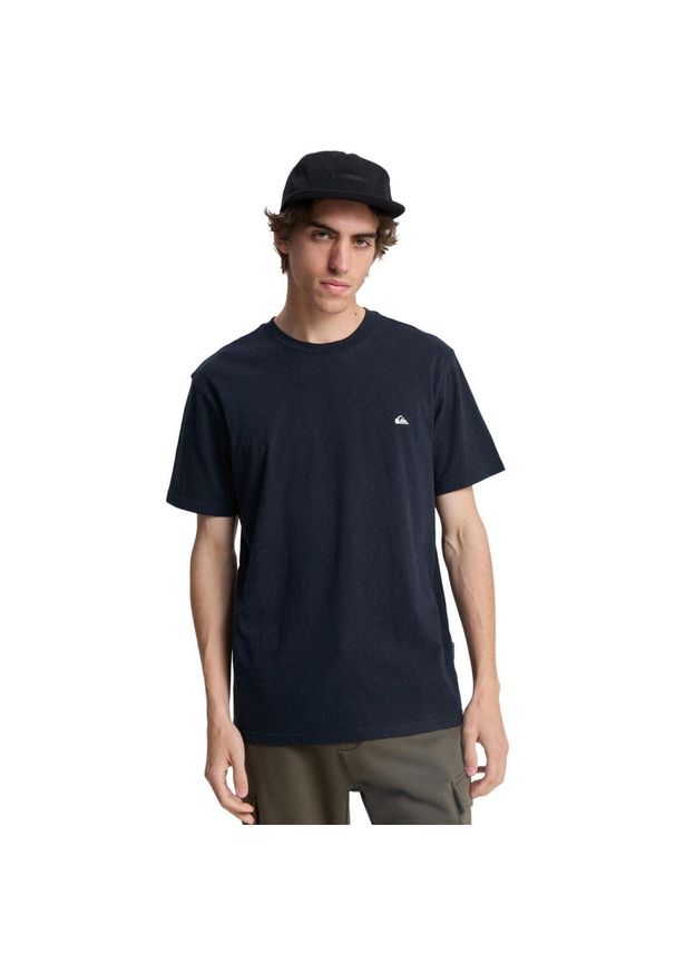 Quiksilver - Koszulka z krótkim rękawem dla Mężczyzn MW NEPS Czarny. Kolor: czarny. Materiał: poliester, bawełna, tkanina. Długość rękawa: krótki rękaw. Długość: krótkie. Wzór: haft