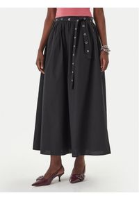 BOSS Spódnica maxi C_Vidol 50559088 Czarny Regular Fit. Kolor: czarny. Materiał: bawełna #1