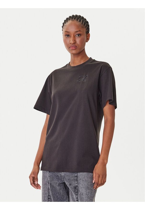 Hugo - HUGO T-Shirt Vintage 50550901 Czarny Relaxed Fit. Kolor: czarny. Materiał: bawełna. Styl: vintage
