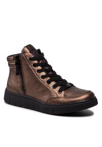 Sneakersy Ara. Kolor: brązowy