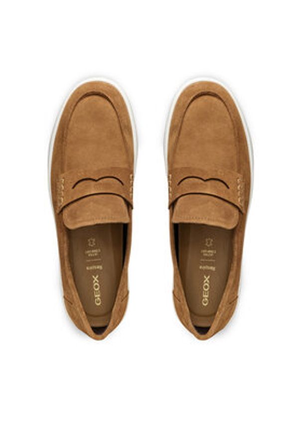 Geox Mokasyny U Spherica Ecub-1 U55GPD 00022 C6018 Brązowy. Kolor: brązowy. Materiał: zamsz, skóra