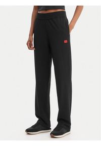Hugo - HUGO Spodnie dresowe Signature 50556808 Czarny Regular Fit. Kolor: czarny. Materiał: bawełna #1