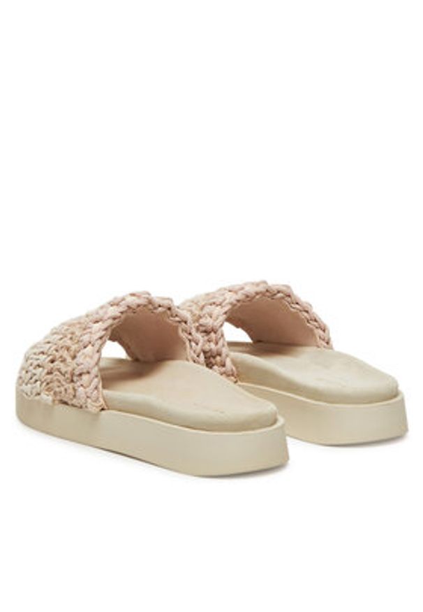 Inuikii Klapki Loose Knitted 70104-110 Beżowy. Kolor: beżowy. Materiał: materiał