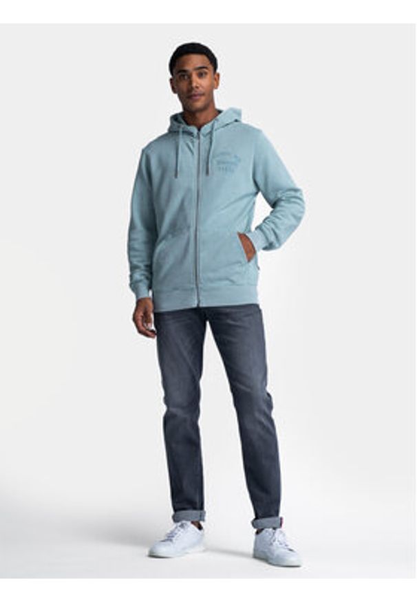 Petrol Industries Bluza M-1040-SWH312 Niebieski Regular Fit. Kolor: niebieski. Materiał: bawełna