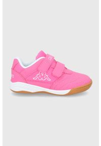 Kappa buty dziecięce Kickoff kolor różowy. Nosek buta: okrągły. Zapięcie: rzepy. Kolor: różowy. Materiał: guma. Wzór: nadruk #1