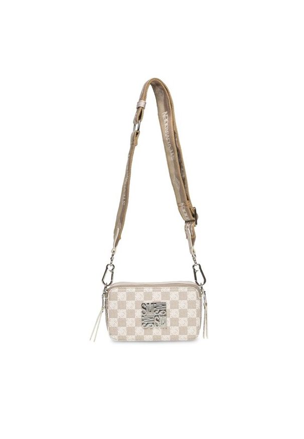 Steve Madden Torebka Bari Crossbody SM13001375-02002-BGE Beżowy. Kolor: beżowy. Materiał: skórzane