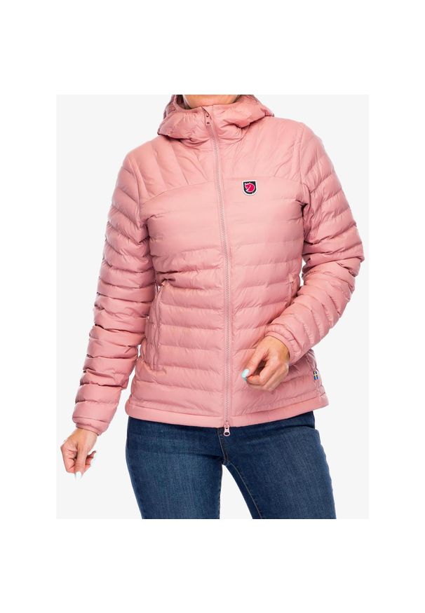 FJÄLRÄVEN KANKEEN - Kurtka ocieplana damska Fjallraven Expedition Latt Hoodie. Kolor: różowy. Materiał: puch. Sport: turystyka piesza