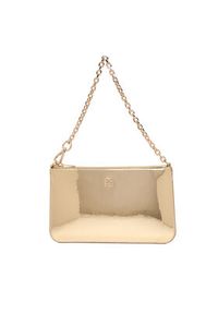 TOMMY HILFIGER - Tommy Hilfiger Torebka Th Icon Chain Shoulder Pouch Met AW0AW18219 Złoty. Kolor: złoty. Materiał: skórzane #2