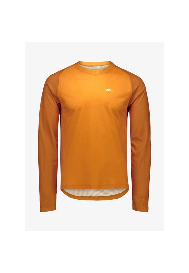 Bluza rowerowa męska POC Motion Air L/S Jersey. Kolor: pomarańczowy. Materiał: jersey