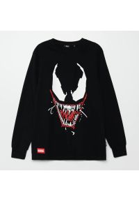 Cropp - Koszulka longsleeve Venom - Czarny. Kolor: czarny. Długość rękawa: długi rękaw