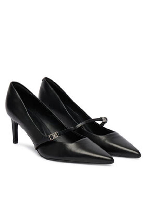 Calvin Klein Czółenka Ess Stiletto 70 Mj Lth Hdw HW0HW02952 Czarny. Kolor: czarny. Materiał: skóra